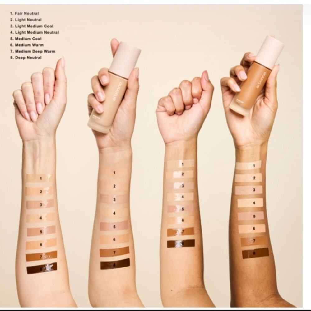 New in Box Arbonne Hyaluronic Acid Lightweight Satin Natural Glow Foundation - Picture 10 of 14
